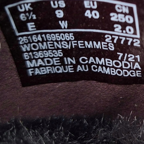 Clarks Cloudsteppers Carly Dream Flats Burgundy 9W Wide - Picture 8 of 8